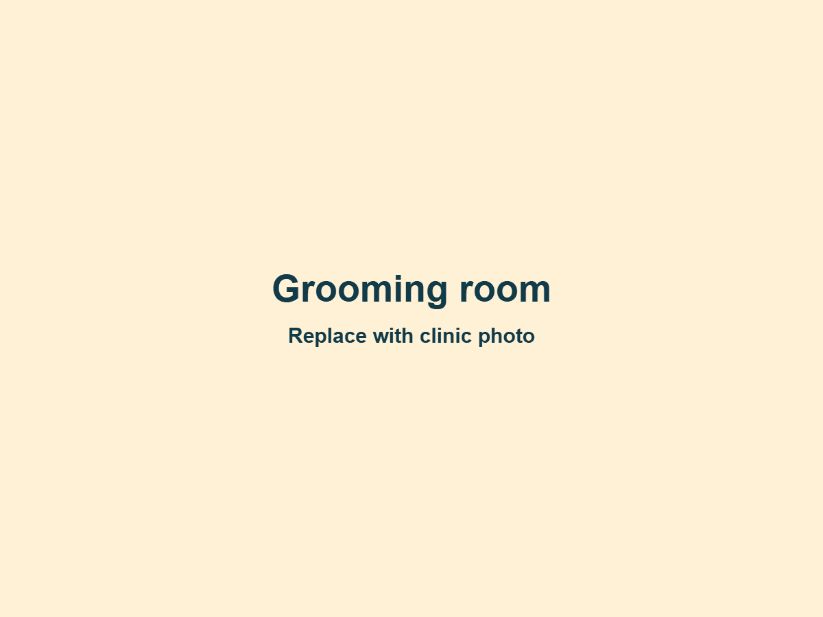 Grooming room